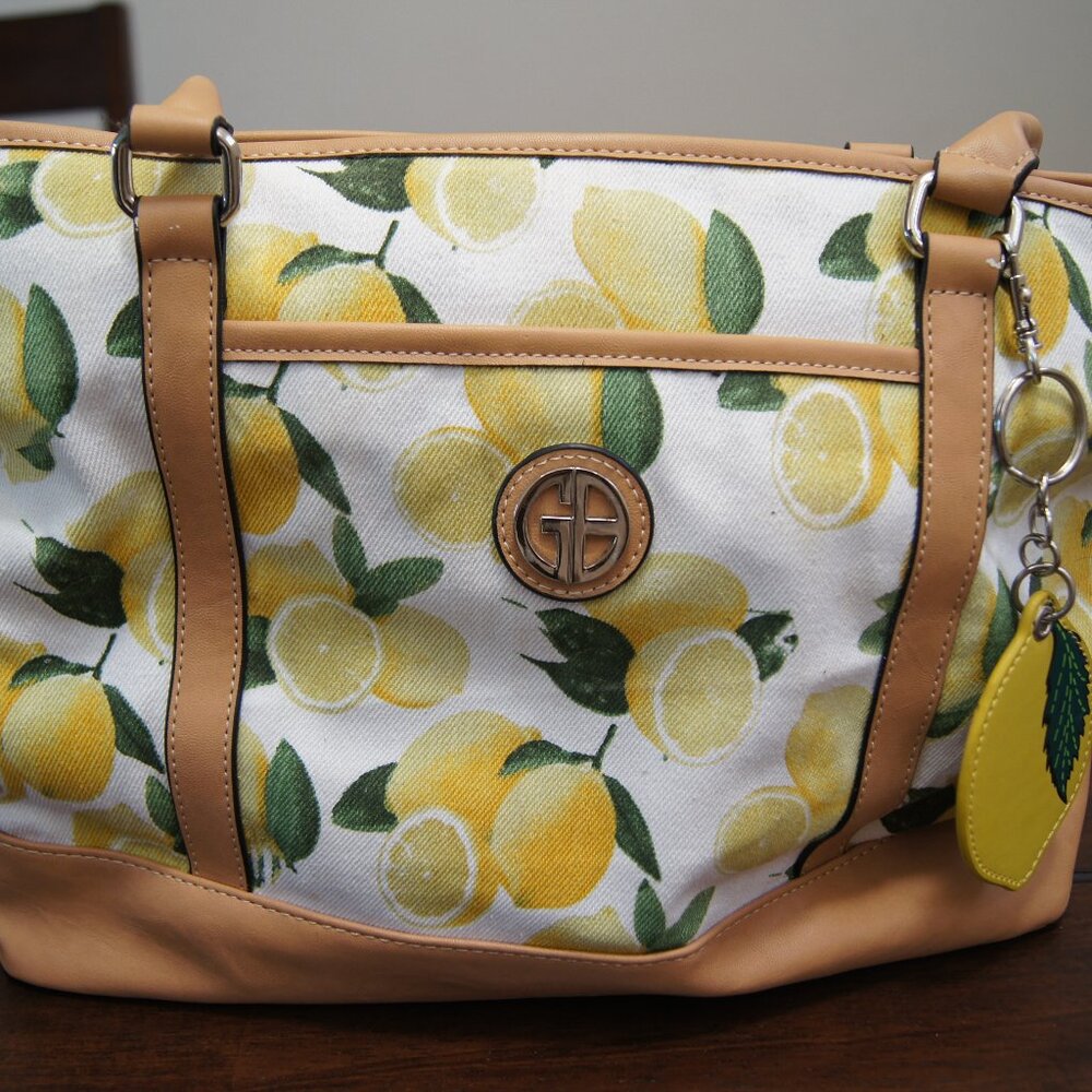 Giani Bernini Lemon Design Shoulder Bag NWT